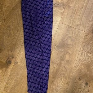 Leggings- super soft leggings -snowflakes navy, purple, white